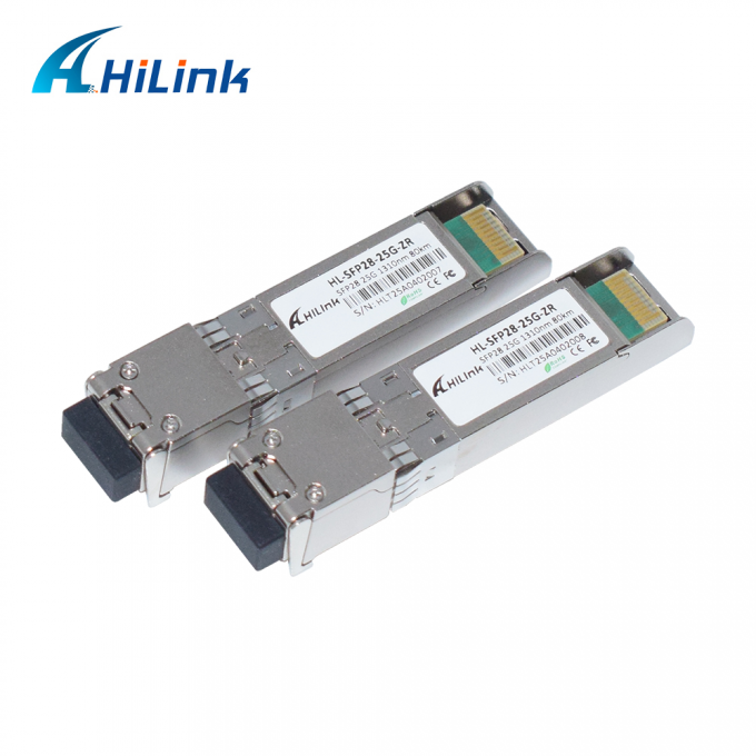 25G ZR SFP 80KM LC 25G ईथरनेट SFP ट्रांससीवर DOM 1310nm फाइबर ऑप्टिक ट्रांससीवर 3