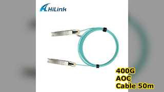 400G QSFP-DD AOC केबल 50m RoHS