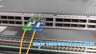 100G QSFP28 BIDI ट्रांसीवर 40KM का परीक्षण
