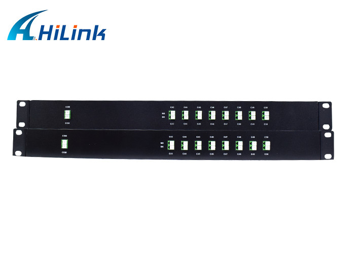 1 पीसी उच्च अलगाव 19'1U 100G ऑप्टिकल 18ch CWDM MUX और DEMUX मॉड्यूल सिंगल फाइबर