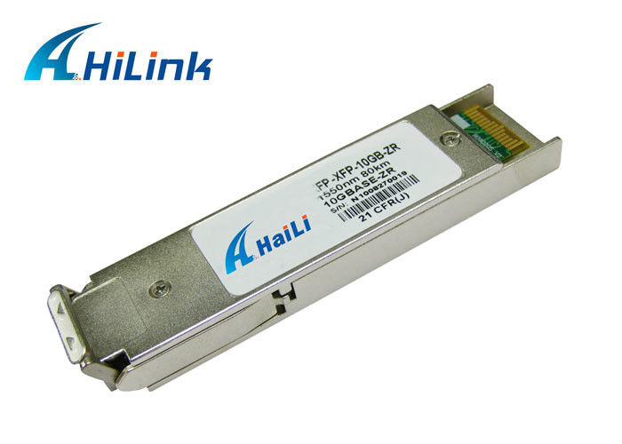 संगत सिस्को 10G एक्सएफपी ट्रांससीवर, एक्सएफपी 10जी जेडआर 1550nm 80 किमी एलसी कनेक्टर के साथ ट्यून करने योग्य