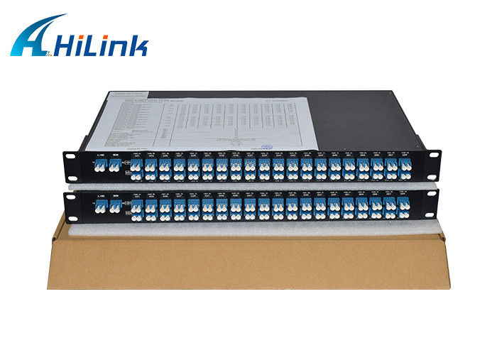 AAWG पैसिव डिवाइस DWDM Mux डिमक्स 40CH डुअल फाइबर 1U रैक माउंट 19 इंच