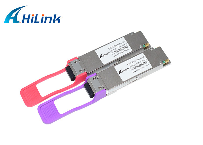100G QSFP28 PAM4 10km LR BIDI ऑप्टिकल ट्रांसीवर सिम्प्लेक्स LC 1271/1331nm SMF DOM