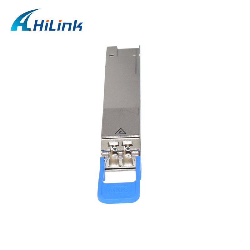 डुप्लेक्स एलसी एसएमएफ ऑप्टिकल ट्रांससीवर मॉड्यूल 400GBASE-LR4 QSFP-DD PAM4 1310nm 10km DOM