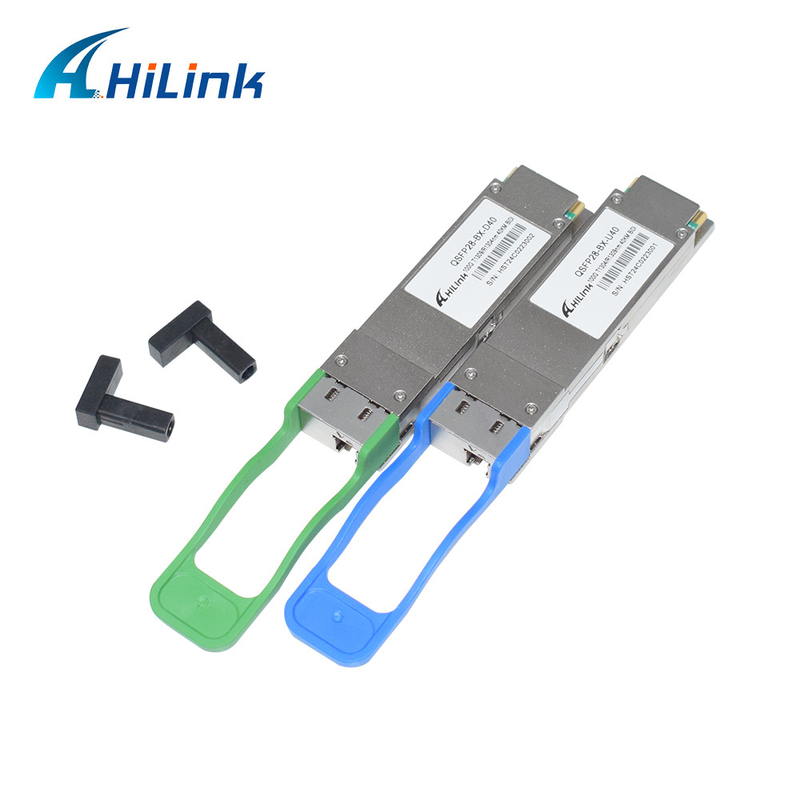 100G QSFP28 ट्रांससीवर मॉड्यूल BIDI 40KM 1304/1309nm EML+APD QSFP28-BX-D40 ट्रांससीवर