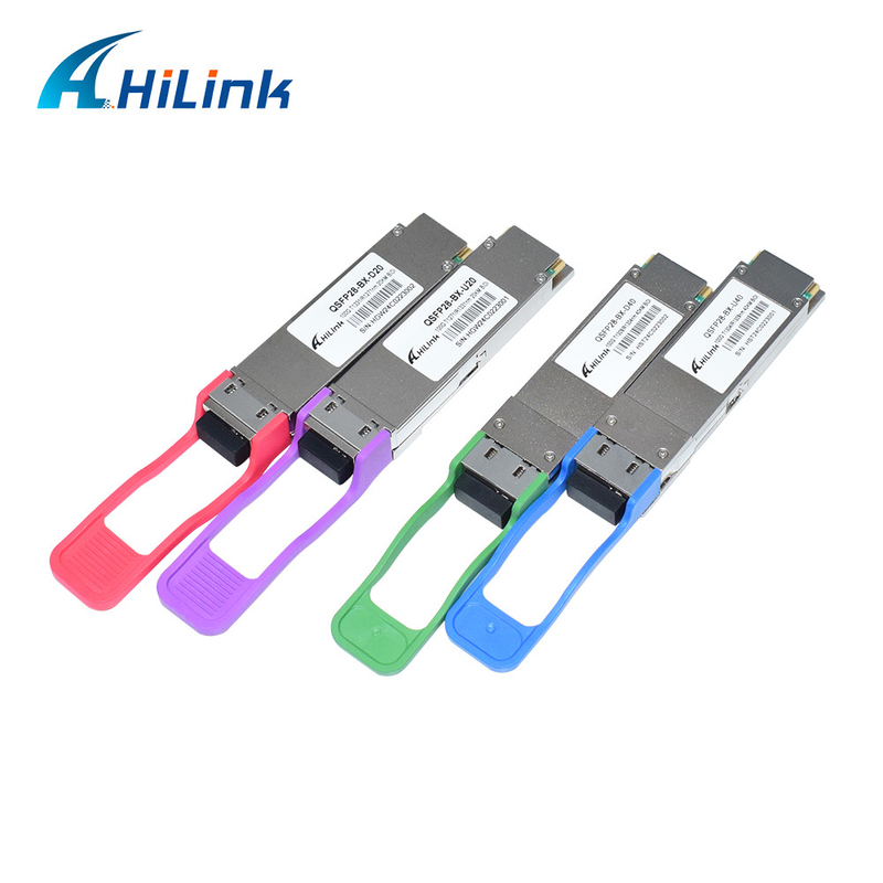 100G QSFP28 ट्रांससीवर मॉड्यूल BIDI 40KM 1304/1309nm EML+APD QSFP28-BX-D40 ट्रांससीवर