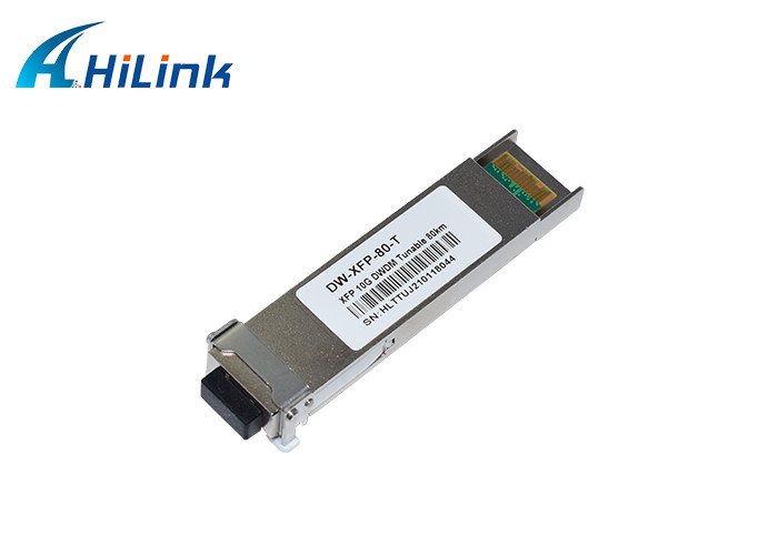 संगत सिस्को 10G एक्सएफपी ट्रांससीवर, एक्सएफपी 10जी जेडआर 1550nm 80 किमी एलसी कनेक्टर के साथ ट्यून करने योग्य
