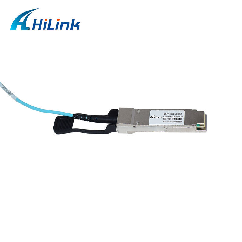 40G QSFP+ से QSFP+ AOC सक्रिय ऑप्टिकल केबल 20M OM3 ऑप्टिकल ट्रांससीवर मॉड्यूल केबल