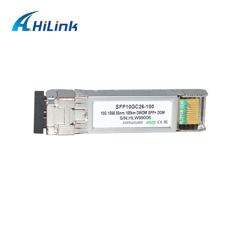 लंबी दूरी के संचरण के लिए 10G DWDM 100KM ऑप्टिकल ट्रांससीवर मॉड्यूल 100GHz C बैंड ऑप्टिकल मॉड्यूल
