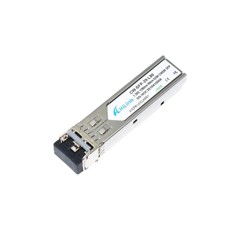 1000BASE-ZX डुप्लेक्स LC 1.25G 1290nm 80km DOM CWDM SFP सिंगल मोड ट्रांससीवर मॉड्यूल