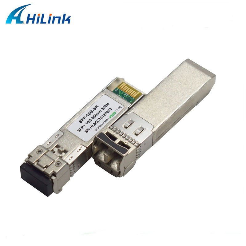 SFP+ 10Gig ईथरनेट मॉड्यूल 10G SR 850nm 300M LC डुप्लेक्स DDM फाइबर ऑप्टिक ट्रांससीवर 4G नेटवर्क के लिए FTTH SFP-10G-SR के लिए WDM फ़ंक्शन