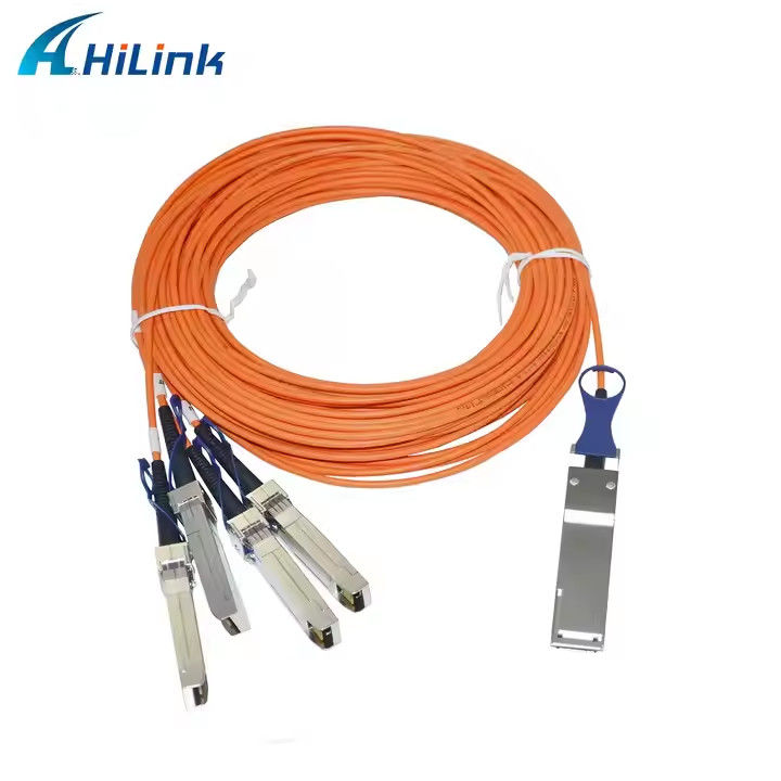 40G QSFP+ 4XSFP AOC केबल MMF 1M-5M QSFP से 4-SFP+ सक्रिय ऑप्टिकल केबल