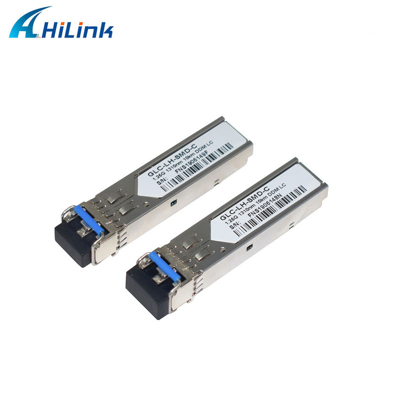 GLC-LX-SMD ऑप्टिक फाइबर ट्रांससीवर SFP 1.25G 1310nm 10KM डुप्लेक्स LC DDM