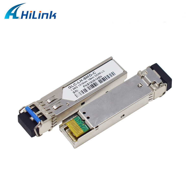 GLC-LX-SMD ऑप्टिक फाइबर ट्रांससीवर SFP 1.25G 1310nm 10KM डुप्लेक्स LC DDM