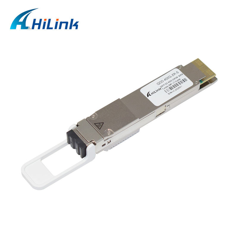 QSFP DD 400GBASE DWDM ZR 80KM ट्रांससीवर मॉड्यूल QDD-400G-ZR-S DWDM ट्यून करने योग्य SMF LC DOM