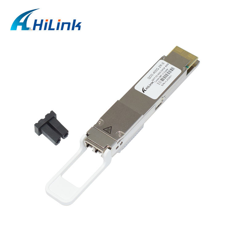 QSFP DD 400GBASE DWDM ZR 80KM ट्रांससीवर मॉड्यूल QDD-400G-ZR-S DWDM ट्यून करने योग्य SMF LC DOM