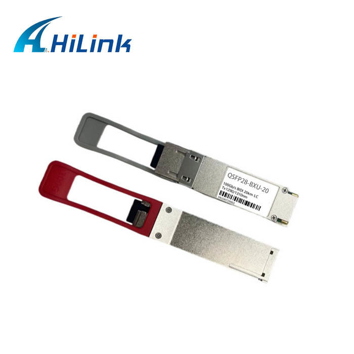 0 से 70C वातावरण के लिए 100G बेस QSFP28 BiDi मॉड्यूल 10km और 20km डेटा दर