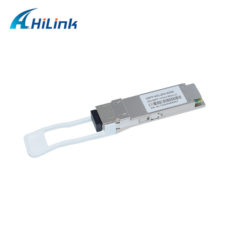 40G 80KM QSFP+ EML+APD LWDM 1295-1304NM एलसी कनेक्टर वाणिज्यिक तापमान ट्रांससीवर मॉड्यूल