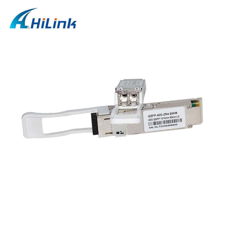 40G 80KM QSFP+ EML+APD LWDM 1295-1304NM एलसी कनेक्टर वाणिज्यिक तापमान ट्रांससीवर मॉड्यूल
