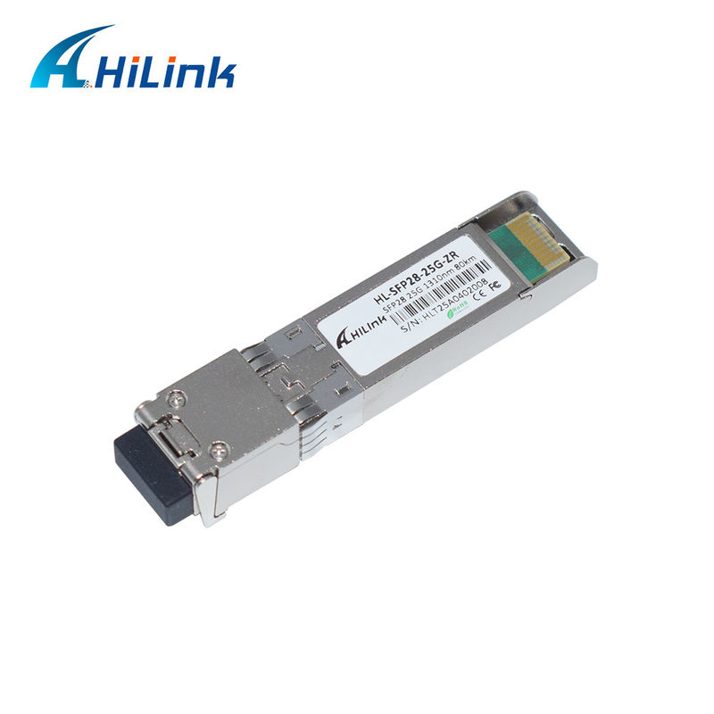 25G ZR SFP 80KM LC 25G ईथरनेट SFP ट्रांससीवर DOM 1310nm फाइबर ऑप्टिक ट्रांससीवर