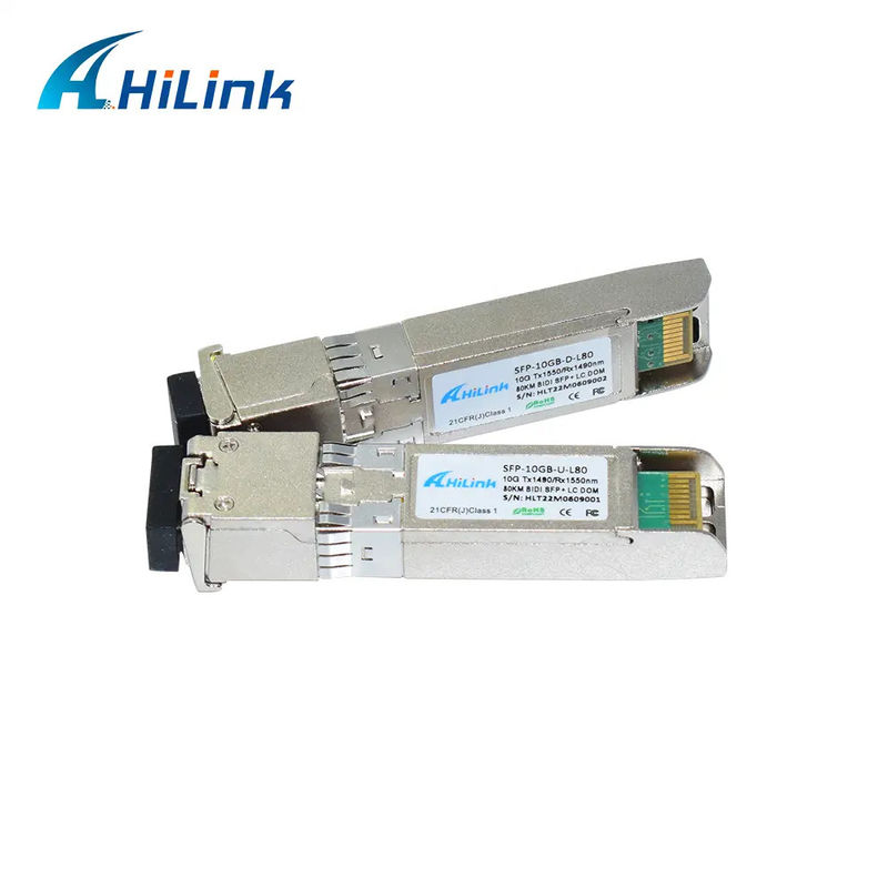 10G-ZR4-80KM 10G BIDI 80 किमी 1490NM/1550NM SFP+ STM-64 WDM 8SFP+ SMF