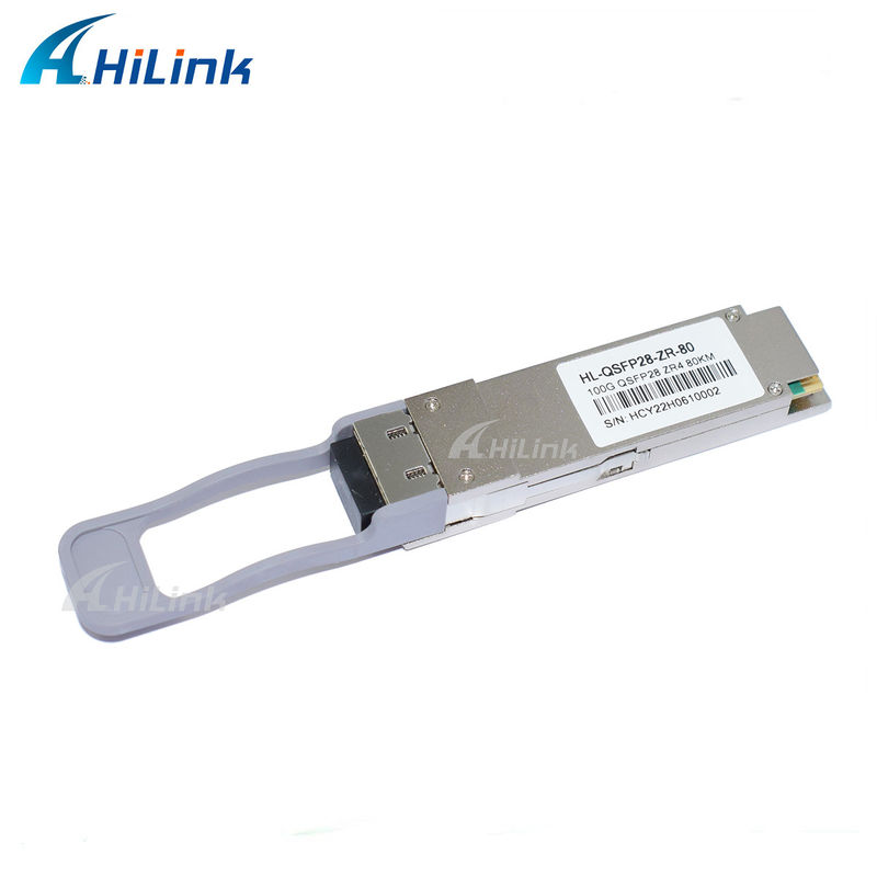 QSFP28 ZR4 80KM LWDM4 1295-1304NM एलसी कनेक्टर SOA+Pin फाइबर ऑप्टिक ट्रांससीवर अच्छी कीमत संचार और नेटवर्किंग उत्पाद
