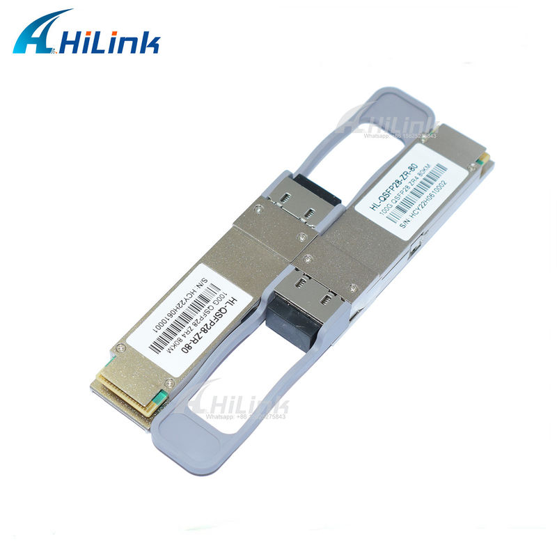 QSFP28 ZR4 80KM LWDM4 1295-1304NM एलसी कनेक्टर SOA+Pin फाइबर ऑप्टिक ट्रांससीवर अच्छी कीमत संचार और नेटवर्किंग उत्पाद