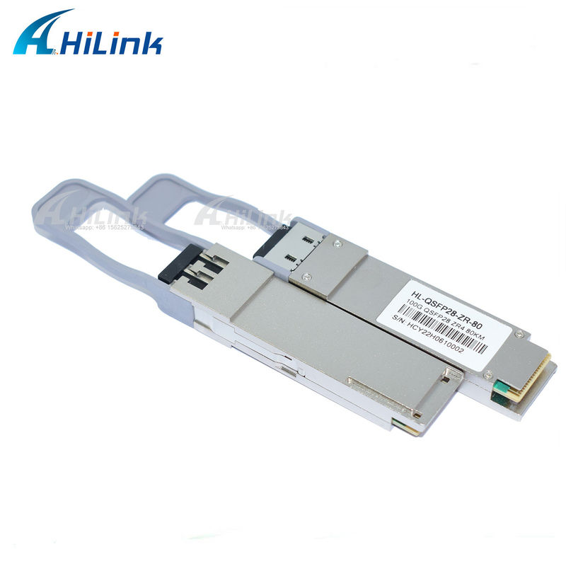 QSFP28 ZR4 80KM LWDM4 1295-1304NM एलसी कनेक्टर SOA+Pin फाइबर ऑप्टिक ट्रांससीवर अच्छी कीमत संचार और नेटवर्किंग उत्पाद