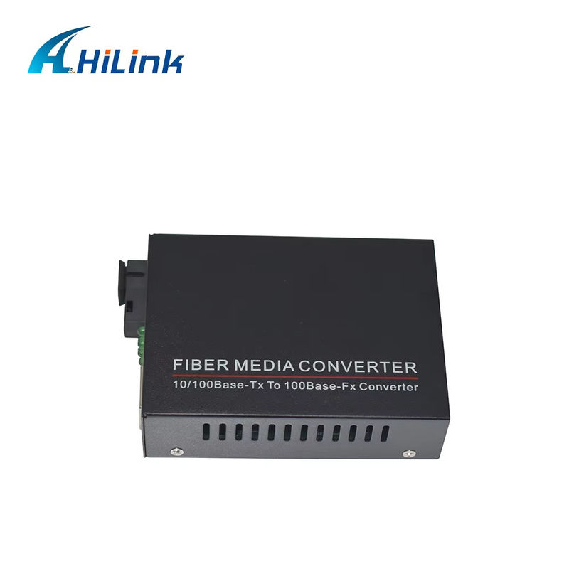 BIDI WDM सिंगल फाइबर ऑप्टिक मीडिया कन्वर्टर 10/100M 1310/1550nm 20km SFP ऑप्टिकल उपकरण