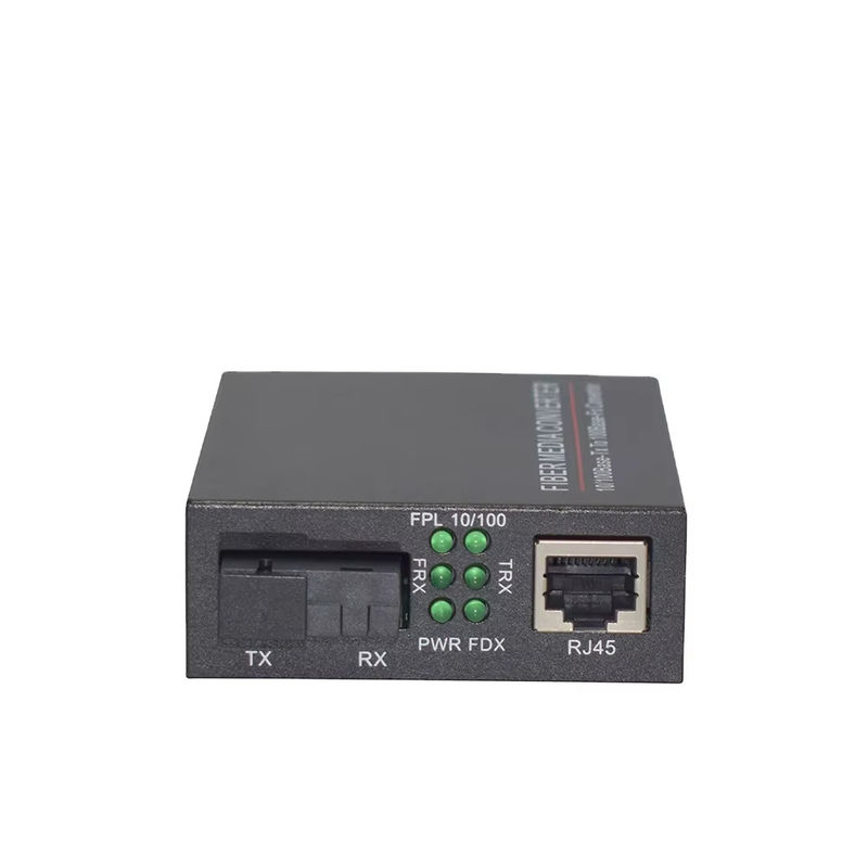 BIDI WDM सिंगल फाइबर ऑप्टिक मीडिया कन्वर्टर 10/100M 1310/1550nm 20km SFP ऑप्टिकल उपकरण