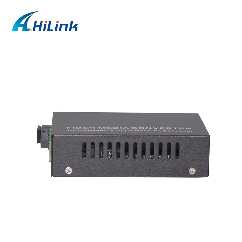 BIDI WDM सिंगल फाइबर ऑप्टिक मीडिया कन्वर्टर 10/100M 1310/1550nm 20km SFP ऑप्टिकल उपकरण