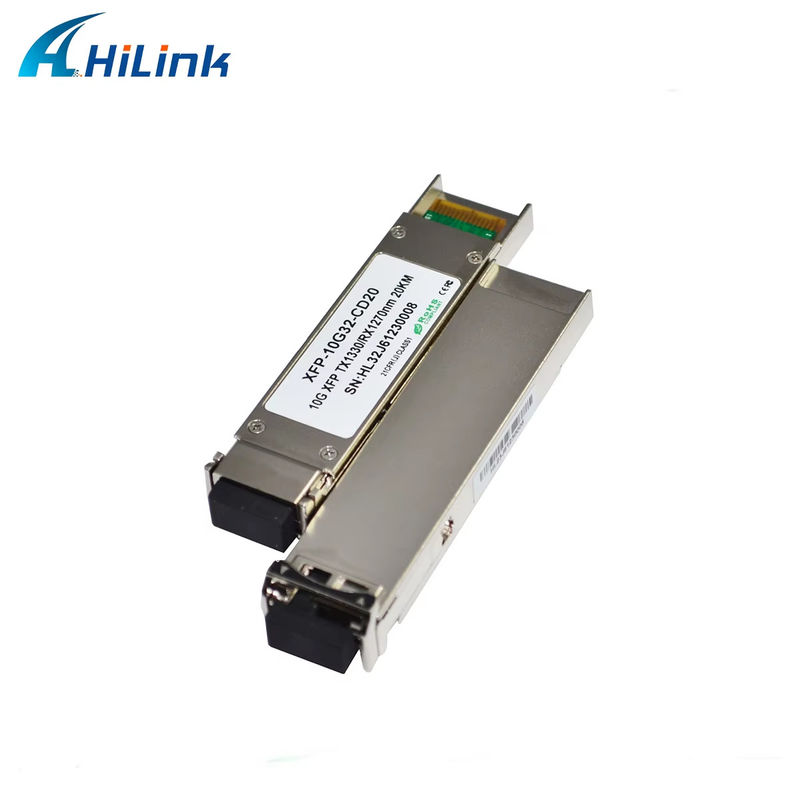 उच्च गुणवत्ता वाले 10Gbps XFP द्विदिशात्मक ट्रांससीवर मॉड्यूल फाइबर ऑप्टिक उपकरण के लिए 1270/1330nm एलसी कनेक्टर के साथ 20km रेंज