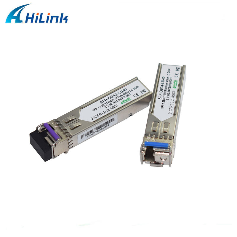 हिलिंक 1.25G SFP BIDI 40KM 1310/1490 ((1550nm) एलसी/एससी कनेक्टर फाइबर ऑप्टिक मॉड्यूल