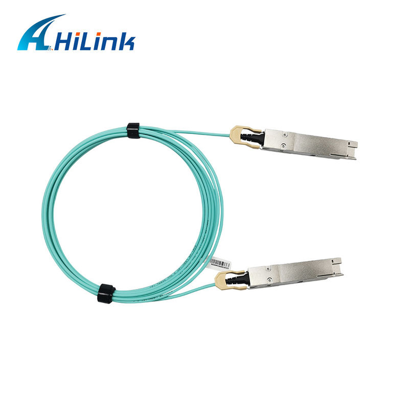 400G QSFP DD सक्रिय ऑप्टिकल केबल 8x26.5625GBd ((PAM4) विद्युत इंटरफ़ेस DDM 3M MMF केबल