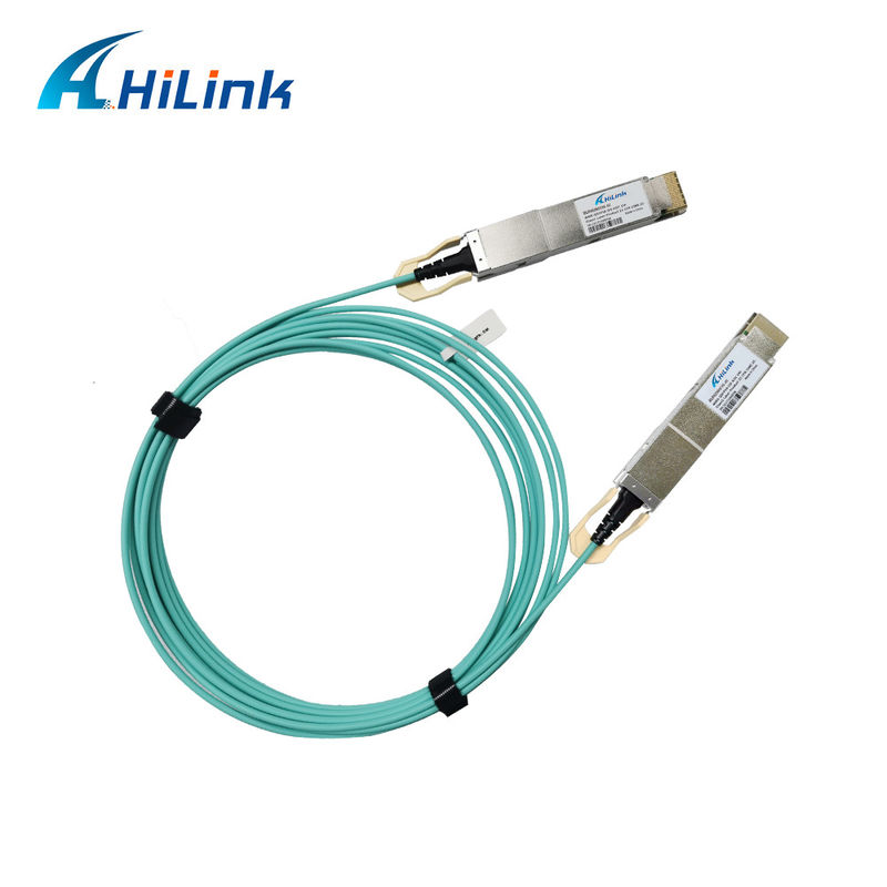 400G QSFP DD सक्रिय ऑप्टिकल केबल 8x26.5625GBd ((PAM4) विद्युत इंटरफ़ेस DDM 3M MMF केबल