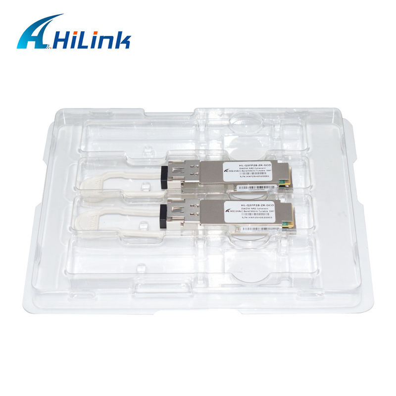 100G ZR QSFP28 डिजिटल सुसंगत प्रकाशिकी ट्रांससीवर फाइबर ऑप्टिक ट्रांससीवर के लिए अंतिम समाधान