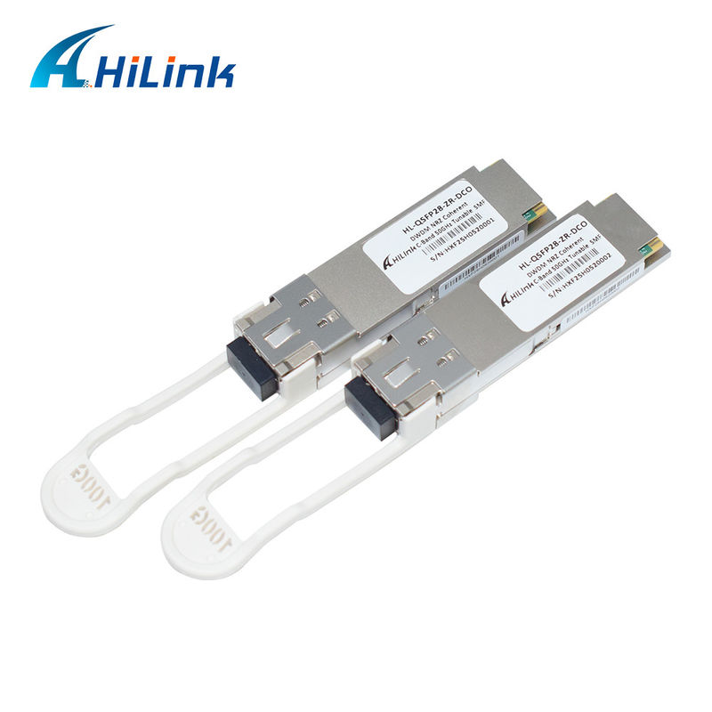 HL-QSFP28-DCO ZR QSFP28 डिजिटल समन्वित ऑप्टिक्स ट्रांससीवर 100G डेटा दर और LC कनेक्टर के साथ