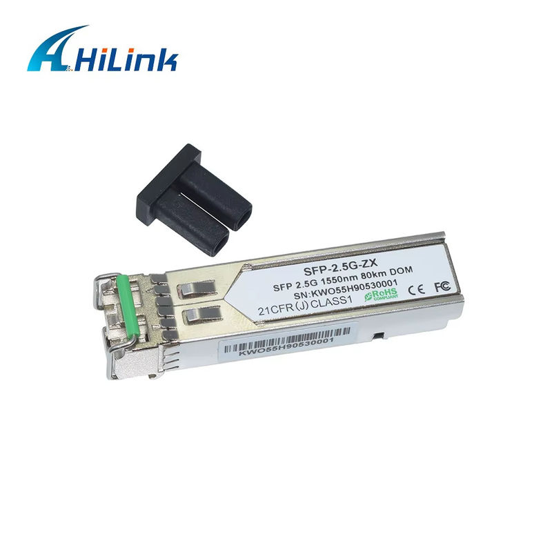 पेशेवर कारखाना 2.5G SFP 80KM 1550nm एलसी कनेक्टर फाइबर ऑप्टिक मॉड्यूल