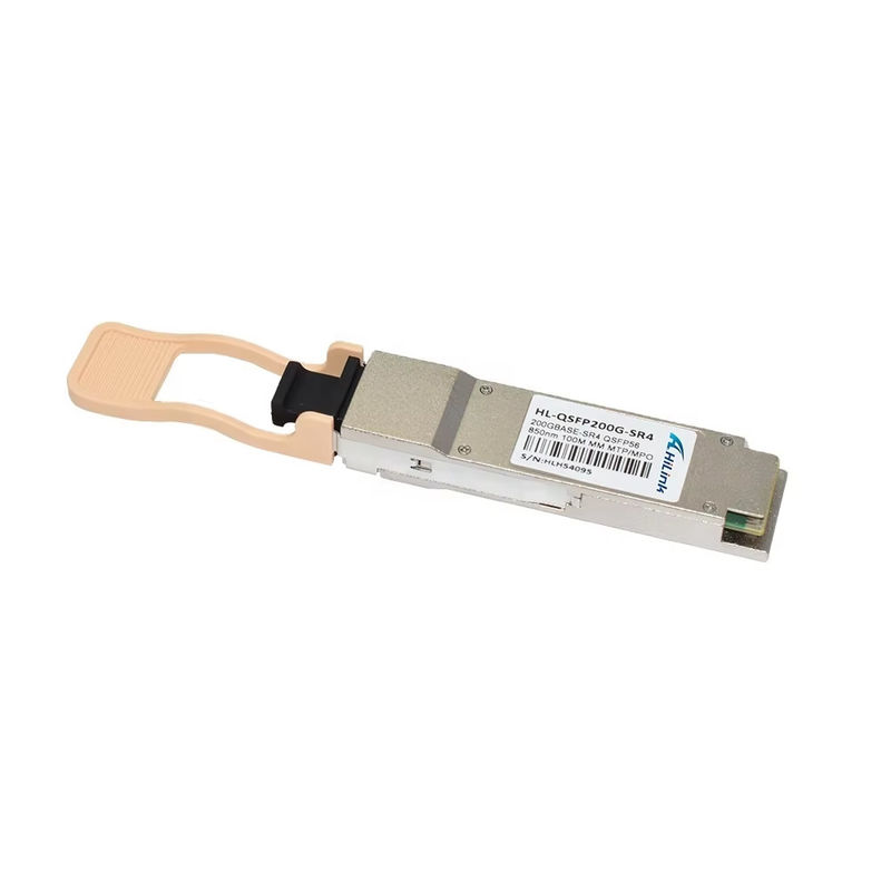नया ट्रेंडी 200G बेस QSFP56 SR4 850NM 100M रीच मल्टीमोड MPO कनेक्टर फाइबर ऑप्टिक मॉड्यूल