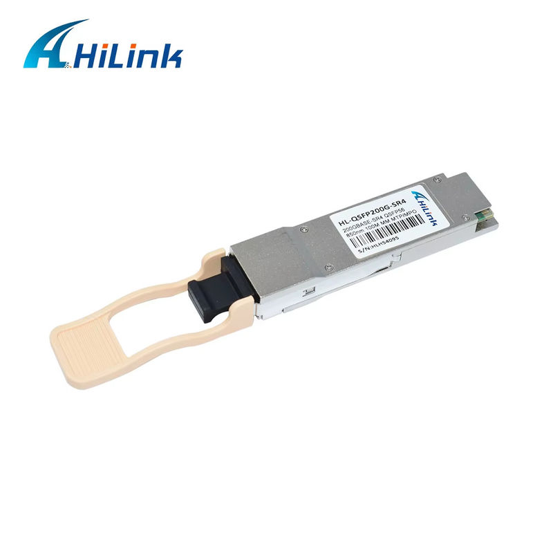 नया ट्रेंडी 200G बेस QSFP56 SR4 850NM 100M रीच मल्टीमोड MPO कनेक्टर फाइबर ऑप्टिक मॉड्यूल