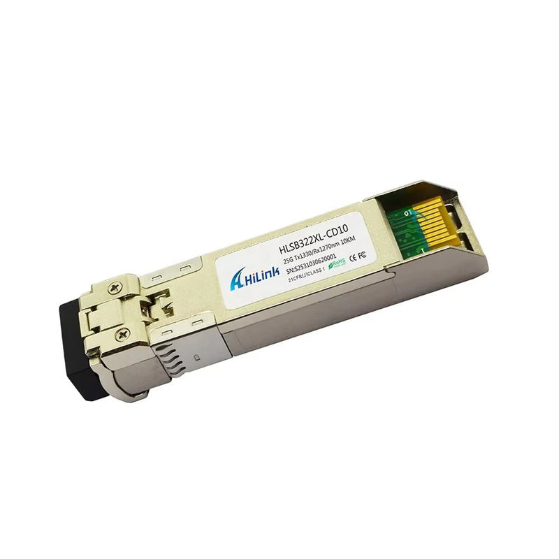 25G SFP28 BIDI Optic Module Fiber Connector LC 0 to 70C 3km/10km/40km/60km