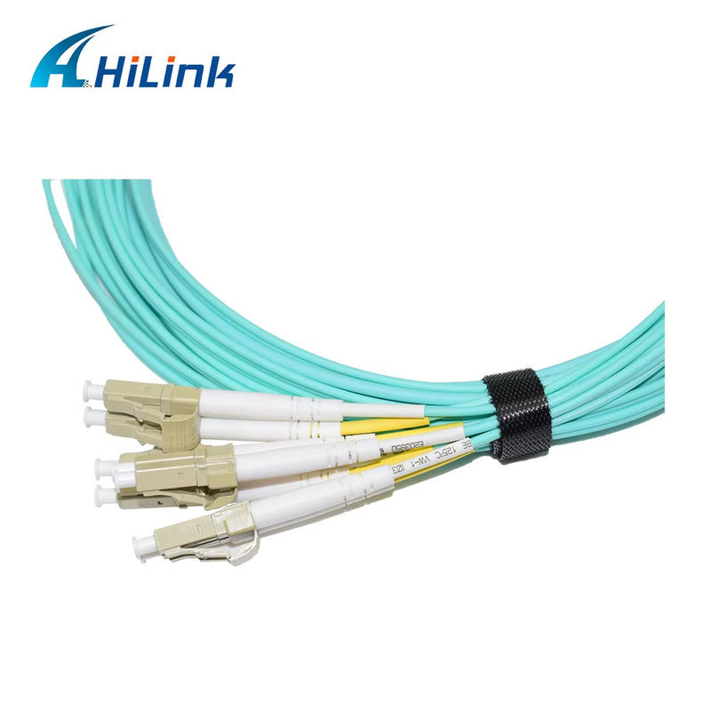40G QSFP+ से 8xLC AOC 3M ब्रेकआउट एक्टिव ऑप्टिकल केबल बहुत कम दूरी के लिए