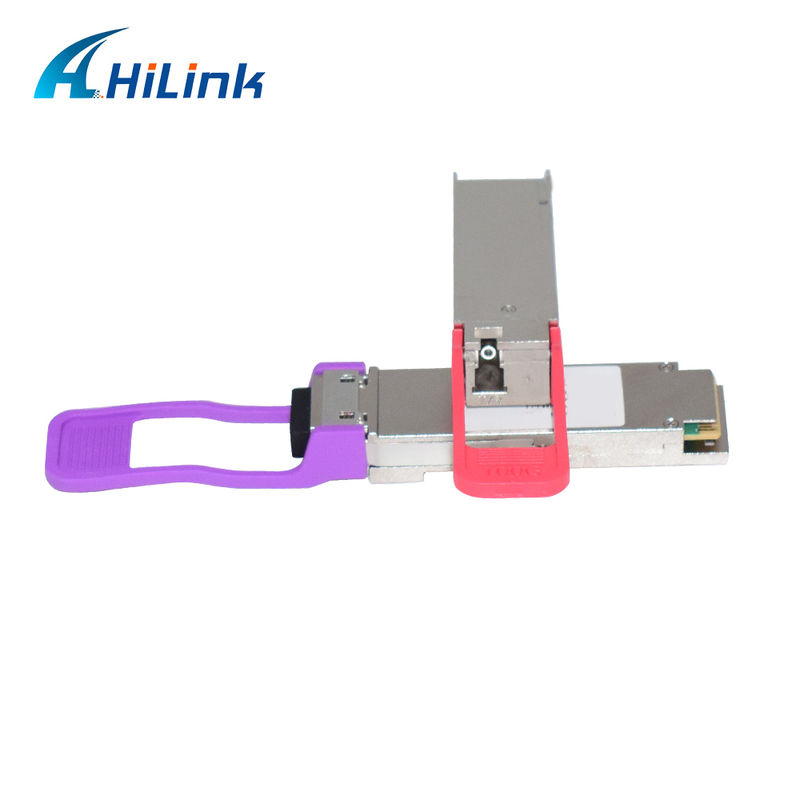 100G QSFP28 PAM4 20Km BIDI Optical Transceiver Hot Pluggable Simplex LC +3.3V 1271/1331nm EML+PIN Single mode