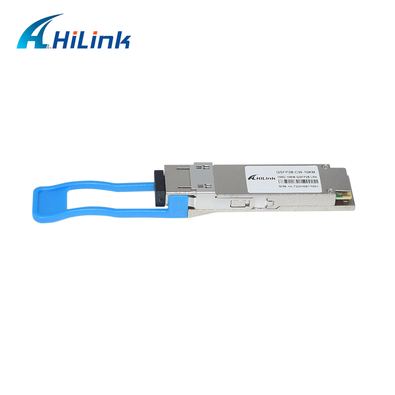 LAN WAN ईथरनेट स्विच राउटर अनुप्रयोगों के लिए 10KM हॉट प्लगेबल 100Gb/s QSFP28 CWDM4 ऑप्टिकल ट्रांससीवर मॉड्यूल