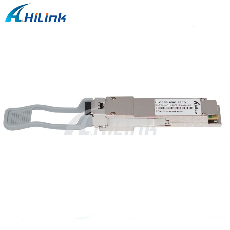100G QSFP28 SRBD 100m Bi-Di डुप्लेक्स LC हॉट प्लग करने योग्य 850/900nm VCSEL PAM4 2x50G मल्टीमोड