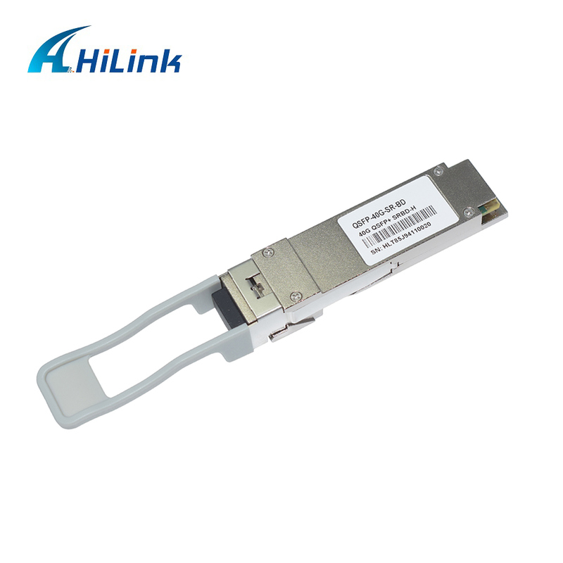 40Gb/s 100m QSFP+ फाइबर ऑप्टिक मॉड्यूल द्वि-दिशात्मक डुप्लेक्स LC हॉट प्लग करने योग्य 850/900nm MMF