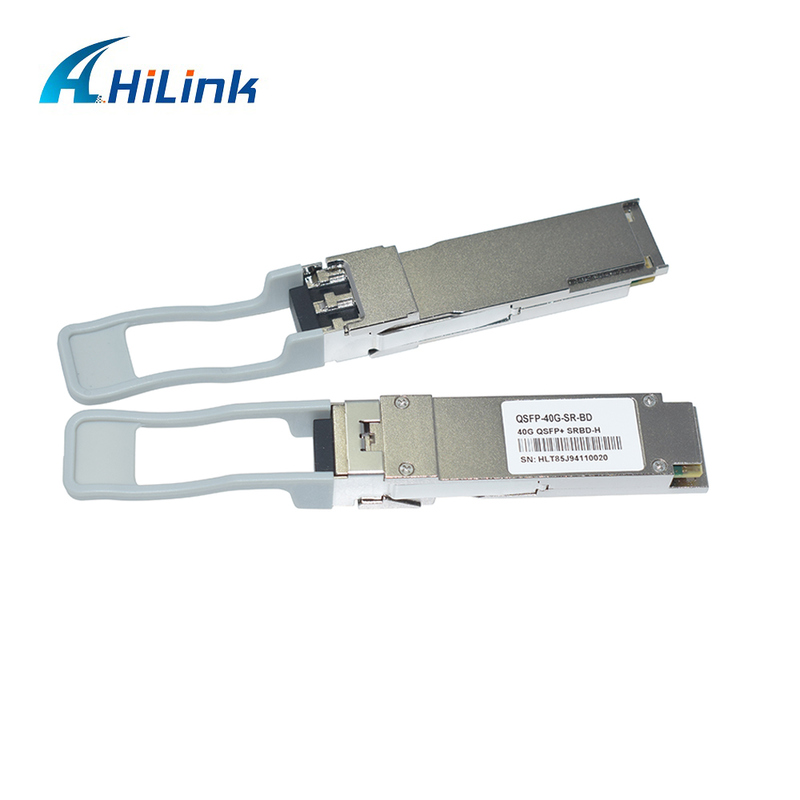 40Gb/s 100m QSFP+ फाइबर ऑप्टिक मॉड्यूल द्वि-दिशात्मक डुप्लेक्स LC हॉट प्लग करने योग्य 850/900nm MMF