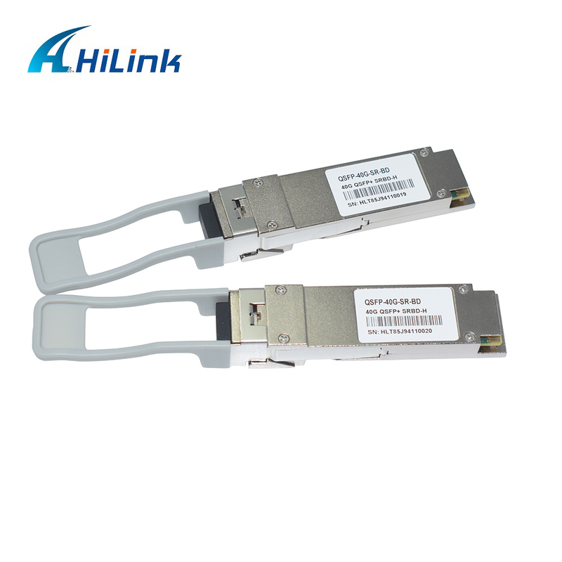 40Gb/s 100m QSFP+ फाइबर ऑप्टिक मॉड्यूल द्वि-दिशात्मक डुप्लेक्स LC हॉट प्लग करने योग्य 850/900nm MMF