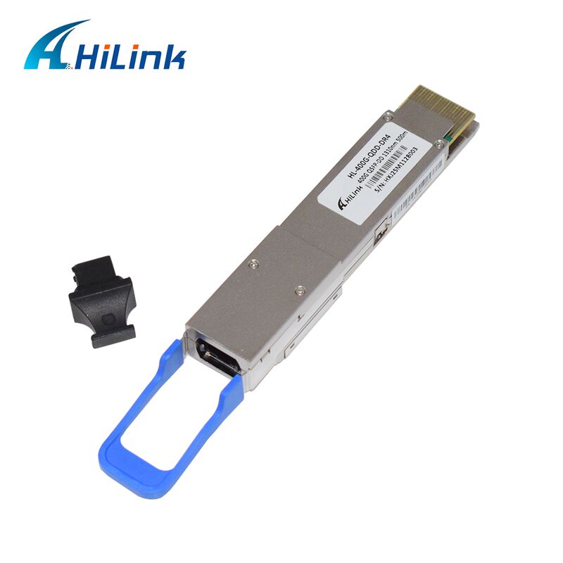 Hilink HL-400G-QDD-DR4 400Gb/s 500M QSFP-DD DR4 MPO-12 ऑप्टिकल ट्रांससीवर संगत मॉड्यूल