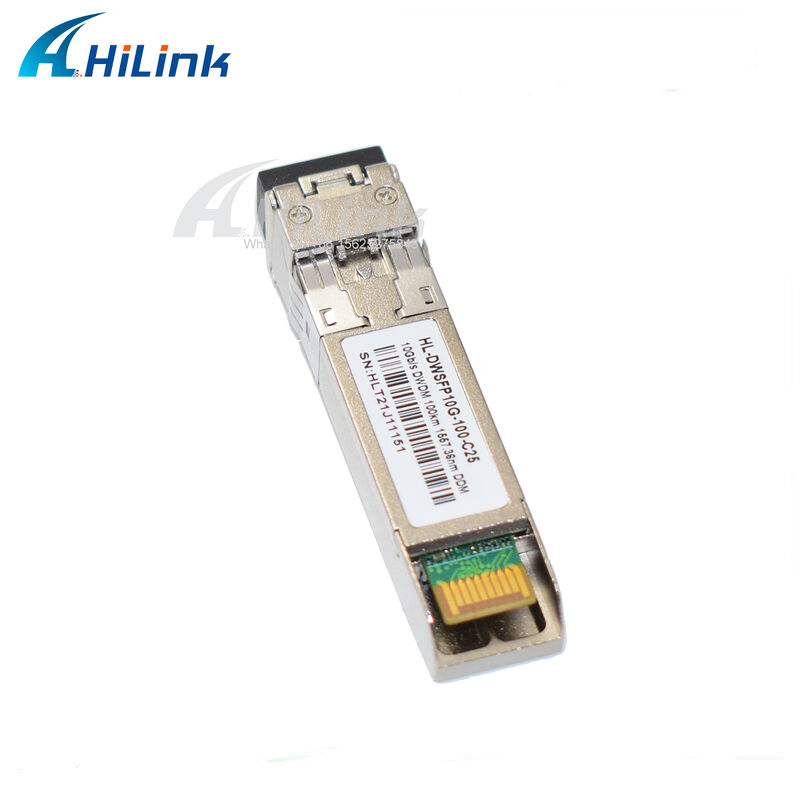 10G SFP+ DWDM ट्रांससीवर 80km 100km CH17~61 120km CH20~55 100GHz औद्योगिक वाणिज्यिक तापमान
